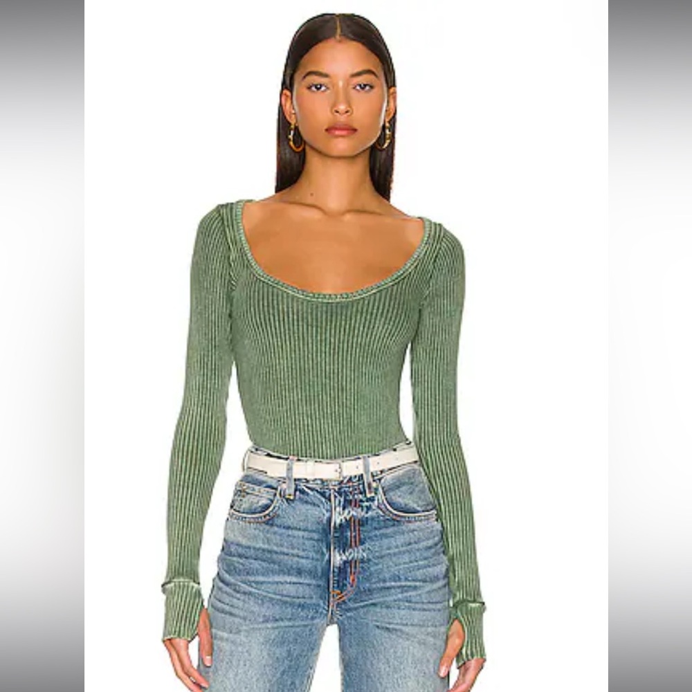 Michael Lauren: LEONARD TOP IN PIGMENT MILITARY, Size Medium